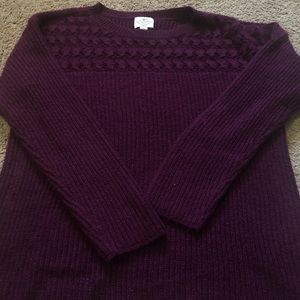 dark purple sweatshirt